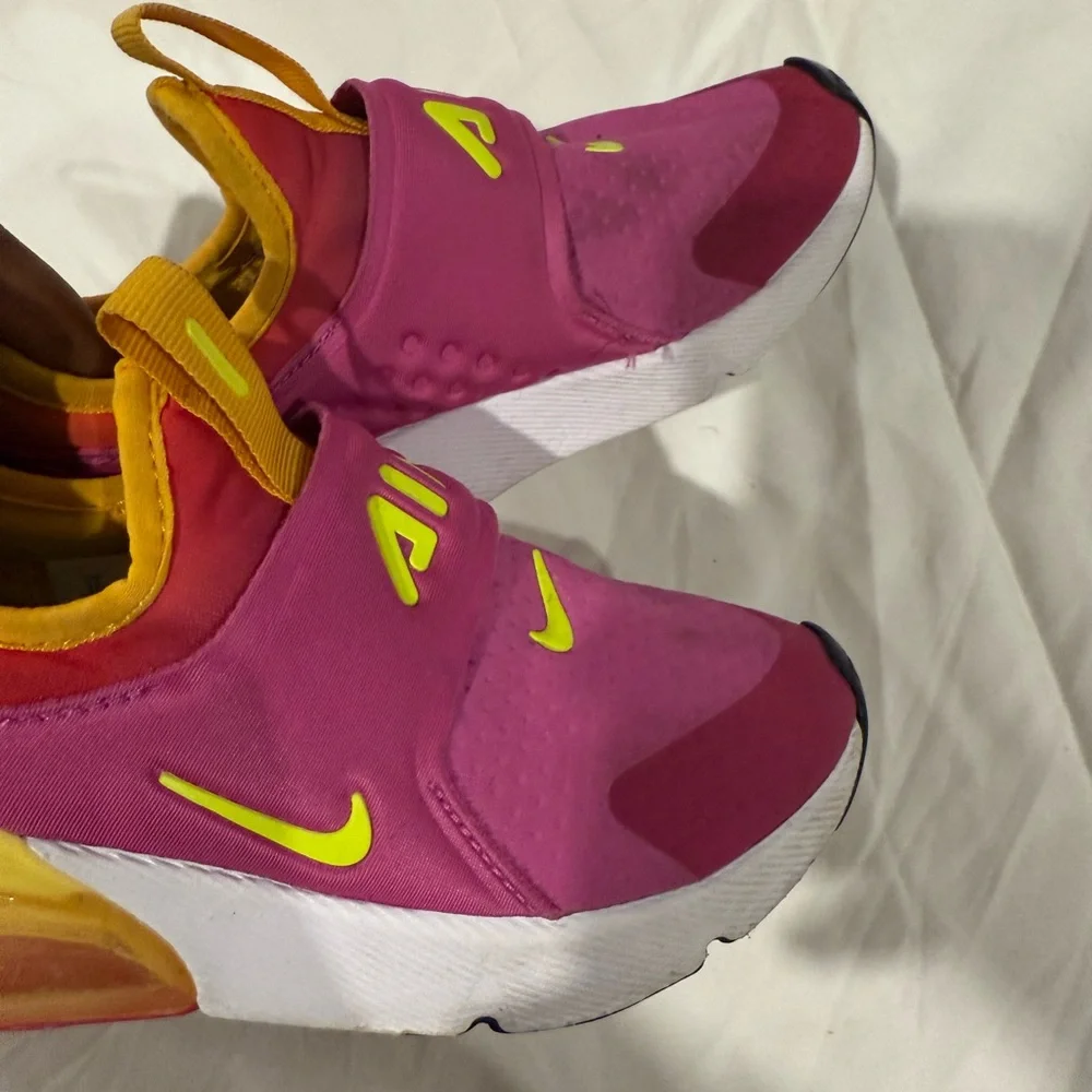 Nike Kids Air Max 270 Extreme SE PS Sunrise Slip On Sneakers Size 12c - Picture 7 of 10